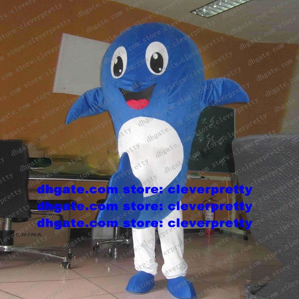 Disfraz de mascota del delfín azul Marsopa Mar Hog Delphinids Ballena Cetáceo Adulto Personaje de dibujos animados Cortar la cinta Marketplace zx430