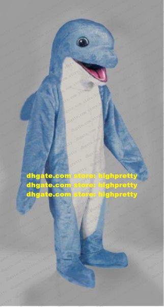 Disfraz de Mascota de Animal marino delfín azul Marsopa Delphinids Sea Hog Campaña publicitaria de dibujos animados para adultos Fancy High-end zz7624