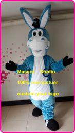 Bleu âne taupe mascotte costume costume personnalisé fantaisie costume anime kit mascotte thème déguisement carnaval costume40953