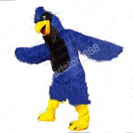 Disfraz de mascota de águila azul, disfraces de mascota de dibujos animados, disfraces de Halloween, Navidad, eventos, juegos de rol, vestido de juego de rol, disfraz de piel