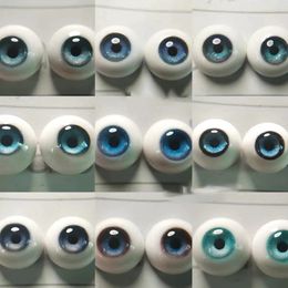 Blauwe ogen hars DIY handgemaakte pop oogbol 10/12/14/16/18mm pop accessoires voor 1/4 1/6 1/8 1/3 oom pop BJD OB11 gips oog 240301