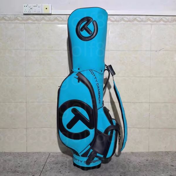 Bolsas de golf azules Bolsas para carritos Material impermeable ultraligero, esmerilado e impermeable Gran diámetro y gran capacidad Contáctenos para obtener más imágenes