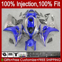 Blauw grijs Spuitgietmatrijs Carrosserie Voor HONDA CBR 1000RR 1000 RR CC 2006 2007 Lichaam 59No.114 CBR1000 RR CBR1000-RR 06-07 1000CC CBR1000RR 06 07 OEM Motorcycle Kuip