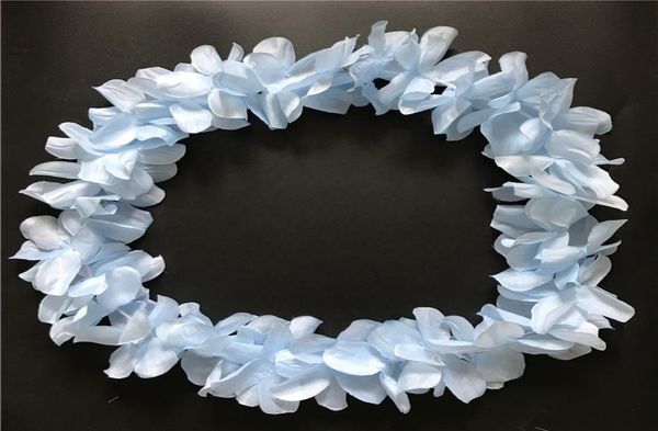 Blue Hawaiian Hula Leis Garland Collier Fleurs Couronnes Artificial Garden Festive Party Flowers Fleurs 100pcs Lot7424966