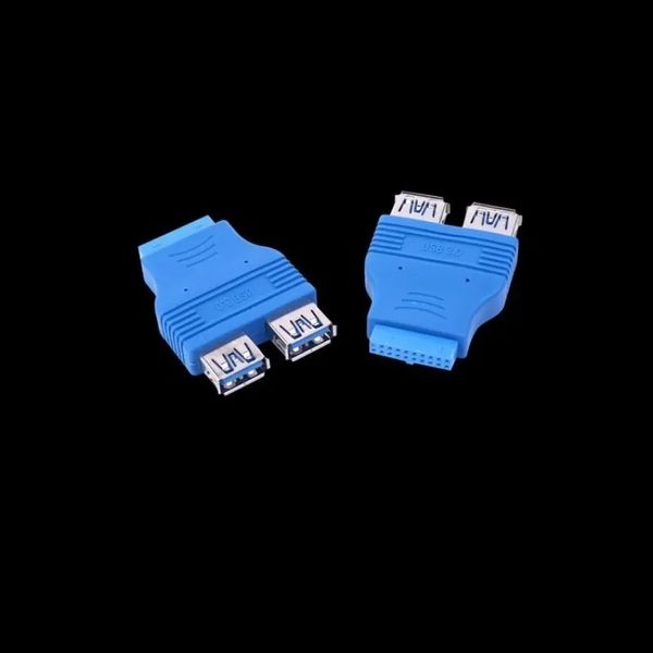 Adaptateur USB Interface USB de carte mère USB à haute vitesse bleue à haute vitesse.