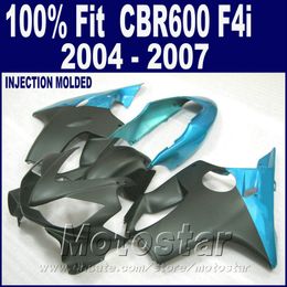 Moulage par Injection bleu pour HONDA CBR 600 F4i carénages 2004 2005 2006 2007 kits de carénage en plastique 04 05 06 07 cbr600 f4i UCSD