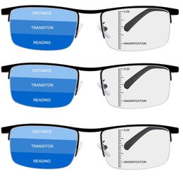 Blauwlichtblokkerende bril Progressieve multifocus computerleesbril Blauwlichtblokkerende multifocale lezers voor mannen en focusbrillen 230606