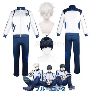 Blue Lock Anime Cosplay Reo Nagi Bachira Isagi Chigiri déguisement perruque maillot vêtements de sport survêtement sweat à capuche tenue quotidienne