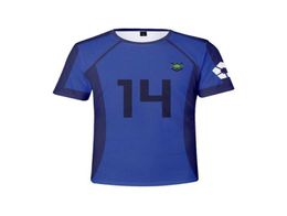 Blue Lock Isagi Cosplay Camiseta Menijas Tee Fútbol Fútbol Uniforme de anime