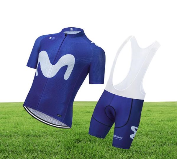 Azul MOVISTAR ciclismo equipo Jersey 20D pantalones cortos MTB Maillot bicicleta camisa cuesta abajo Pro bicicleta de montaña ropa Suit3795634