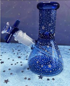 Petit verre bang downstem perc narguilés base de bécher dab rigs conduites d'eau en verre de fumée avec bol de 14 mm de 16 cm de haut