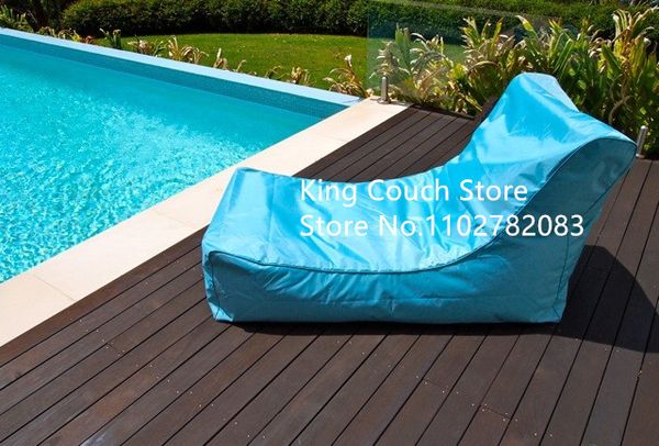 Bleu Outdoor Garden Beach Bean Sac Chaise Ventes chaudes meubles intérieurs populaires Sac de haricot géant chaise canapé-canapé paresseux adulte Sac de haricot