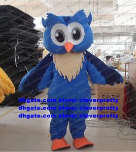 Blue Owl Brown Owlet Mascot Mascot Mascotte Adult Catoon Character Outfit Pak Festivals en Holidays Garden Fantasia No.873