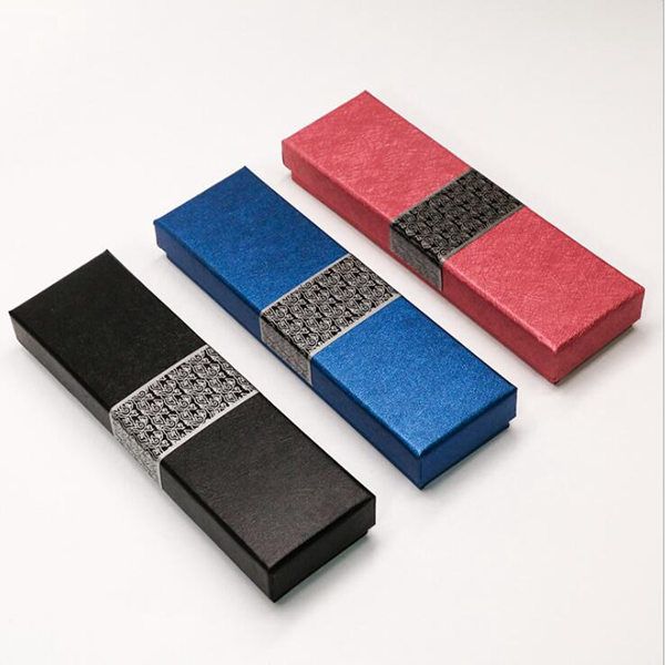 Boîte à stylos bleue boîte en carton noire Boîte à stylos Xiangyun