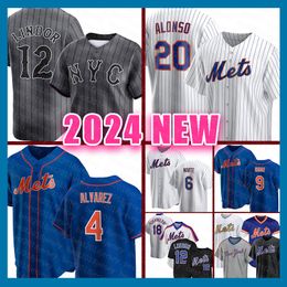 Mens Francisco Alvarez Baseball Jerseys Pete Alonso New York