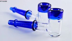 Accessoires pour fumer en verre bleu, Bangs en verre en gros, Pipe à eau en verre, Narguilé, Accessoires pour fumeurs,