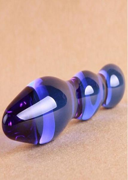 Blue Pyrex Crystal Dildo Swan Glass Dildo Anal Dildo Sex Toys for Man and Women7467783