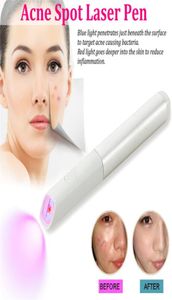 Blauw rood licht therapie acne spot -behandeling laser pen laser pen laser rimpel verwijderingsapparaat blackhead blemish remish face skin care tool3854720