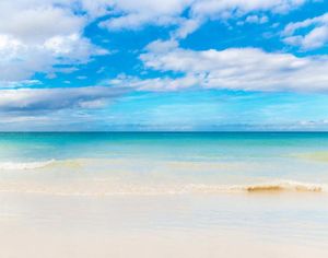 Blue Sky White Clouds Beach Pography achtergrond Sandy Floor Summer Holiday Wedding Scenic Po Studio Portret Achtergrond4486233