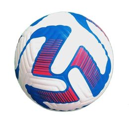 Boules de football bleu pour sports de jeu d'extérieur Trainage officiel de taille 5 PU en cuir Pu Match Football Bola de Futebol 240520