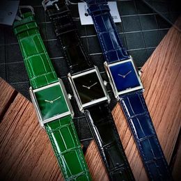 Blauw stalen wijzer tank horloge quartz uurwerk horloges unisex waterdicht straat vintage montre homme vierkante omlijsting klassiek polshorloge heren volwassen