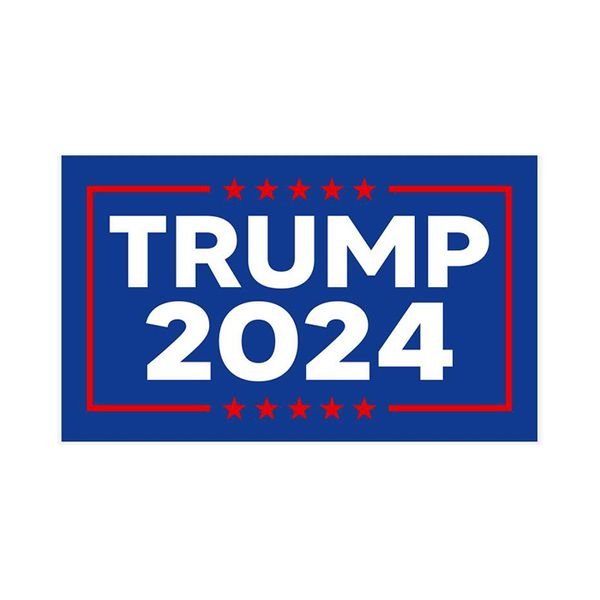Blue Trump 2024 Drapeaux à vendre, impression numérique en polyester 100D personnalisé, pour une utilisation intérieure extérieure