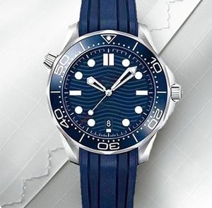 Blue Wave Dial Face omegs montre homme montres hommes 2813 mouvement montres automatique mécanique aaa montres étanche montre lumineuse de haute qualité