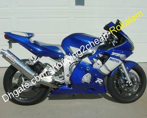 Blauwe witte kuip voor Yamaha YZF600 YZF-R6 YZF 600 R6 Motorfietsonderdelen 1998 1999 2000 2001 2002 (spuitgieten)