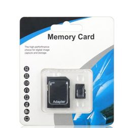 Bleu Blanc Générique 128 Go TF Carte Mémoire Flash Classe 10 Adaptateur SD Emballage Blister Epacket DHL 3342125