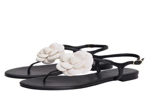 Blanc White Stripes Sandals Denim Flat Slipprs Chaussures Quality Cuir polyvalent High and Designer Talons combinés Plateforme Casua S7438537