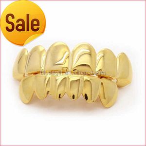 Blues RTS Factory grillz dents plaqué or hip hop homme personnalisé en bijoux de corps