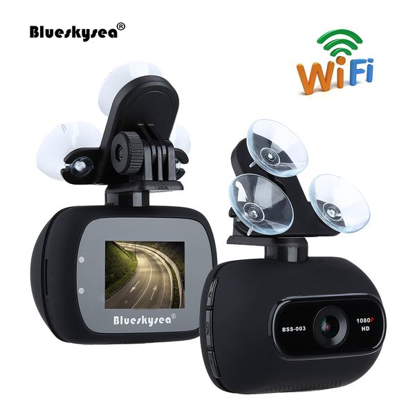 Blueskysea Car DVR BSS003 HD 1080P 2MP Wifi Car Dash Camera Novatek 96658 Dashcam con soporte magnético c