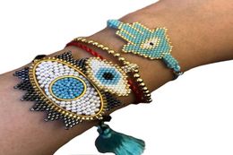Bluestar 2020 Bracelets turcs maléliques Bracelet Miyuki pour les femmes forme de bracelet tissé et bijoux de gland7647186