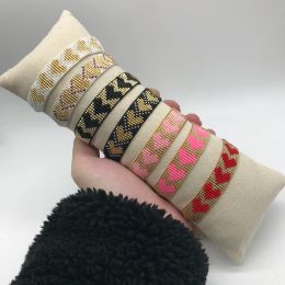 BLUESTAR – Bracelet MIYUKI pour Femme, bijoux tissés à la main, en forme d'étoile et de cœur, 2021