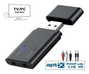 Émetteur et récepteur Bluetooth 4.2, adaptateur O USB sans fil USB avec port AUX 3,5 mm pour TV, PC, voiture, écouteur, Système de son domestique6291579