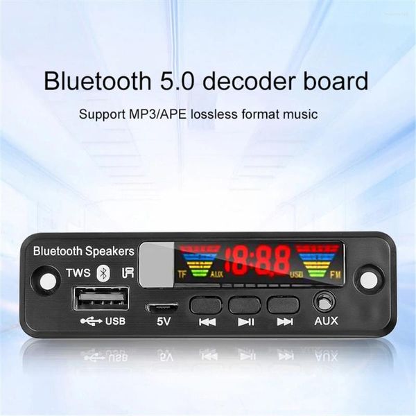 Carte décodeur MP3 Bluetooth 5.0 APE, mains libres, TWS, lecteur Radio FM sans fil, USB AUX TF, pour haut-parleur de voiture