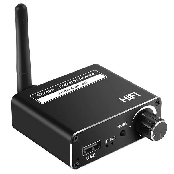 Bluetooth 5.0 Receptor de transmisor de audio Aptx HD LL Latencia baja CSR8675 Adaptador inalámbrico RCA SPDIF JACK AUX AUX para TV PC Car