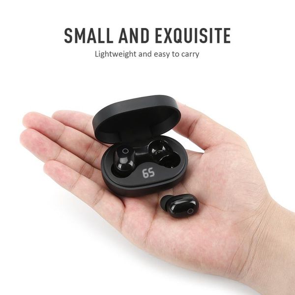 Bluetooth 5.0 Écouteurs DT-8 TWS TightPrint Touch Touch Headphone HD Écouteurs sans fil Bruit Annulation du jeu de jeu.