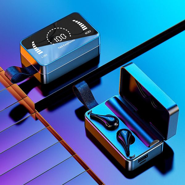 Écouteurs Bluetooth 5.0 Écouteurs sans fil TWS Écouteurs intra-auriculaires stéréo Deep Bass Sleep Sport Écouteurs Bluetooth étanches pour Android et iPhone