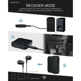 Bluetooth 5.0 récepteur émetteur 2 en 1 Audio musique stéréo adaptateur sans fil avec RCA 3.5MM prise AUX pour voiture maison TV MP3 PC