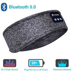 Bluetooth 5.0 draadloze stereo oortelefoon slaapoogmasker reizen Rest Aid oogmasker zacht blinddoek muziek headset 220509