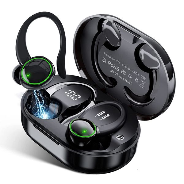 Bluetooth 5.3 écouteurs véritable casque de sport sans fil casque étanche TWS réduction du bruit avec Microphone écouteurs HIFI
