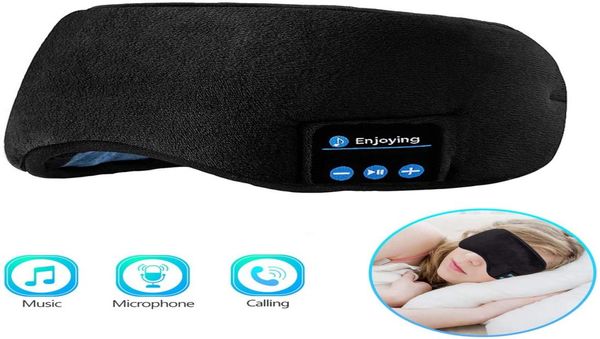 Bluetooth 50 casque de sommeil masque pour les yeux écouteurs sans fil musique voyage casque mains masque de sommeil pour homme Woman8539555