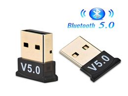 Bluetooth 50 USB Dongle Adapter Transmetteur Receiver Wireless O Dongle Expéditeur pour ordinateur portable ordinateur portable BT V50 Wireles5070973