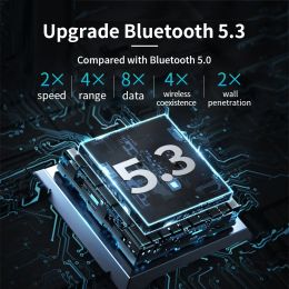 Bluetooth -adapter voor PC USB Bluetooth 5.3 Dongle Bluetooth 5.0 5 0 Ontvanger voor luidsprekermuis toetsenbordmuziek Audio -zender