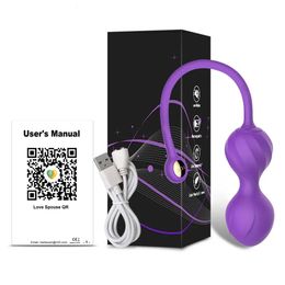 Bluetooth APP Love Egg Télécommande sans fil Boule vaginale Stimulateur de clitoris Vibrateur Femme Sex Toy Marchandises pour femmes adultes 18 240202