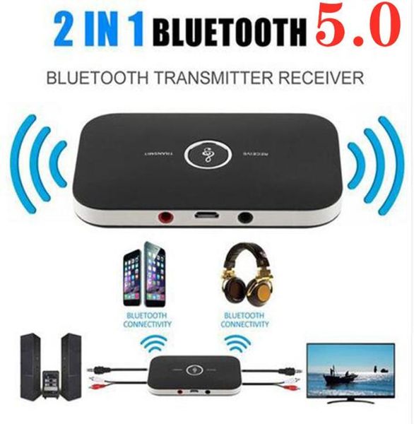 Adaptateur de récepteurs audio Bluetooth Émetteur et récepteur sans fil 2 en 1 Prise 3,5 mm pour TV Système stéréo domestique Casque Haut-parleur32237669586