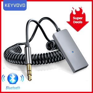 Bluetooth Aux Adapter Draadloze Auto Ontvanger Dongle USB naar 3.5mm Jack Audio Muziek Mic Handsfree Auto Luidspreker Zender kabel