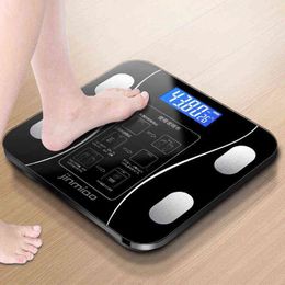 Balance de graisse corporelle Bluetooth Balance de poids IMC Balance de mesure à domicile Balance numérique électronique Pèse-personnes intelligents Étage H1229