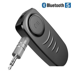 Kit de voiture Bluetooth 3,5 mm Jack Aux 5.0 Stéréo O Récepteur de musique Adaptateur sans fil pour TV PC Casque Drop Livraison Automobiles Moto Dhqrn